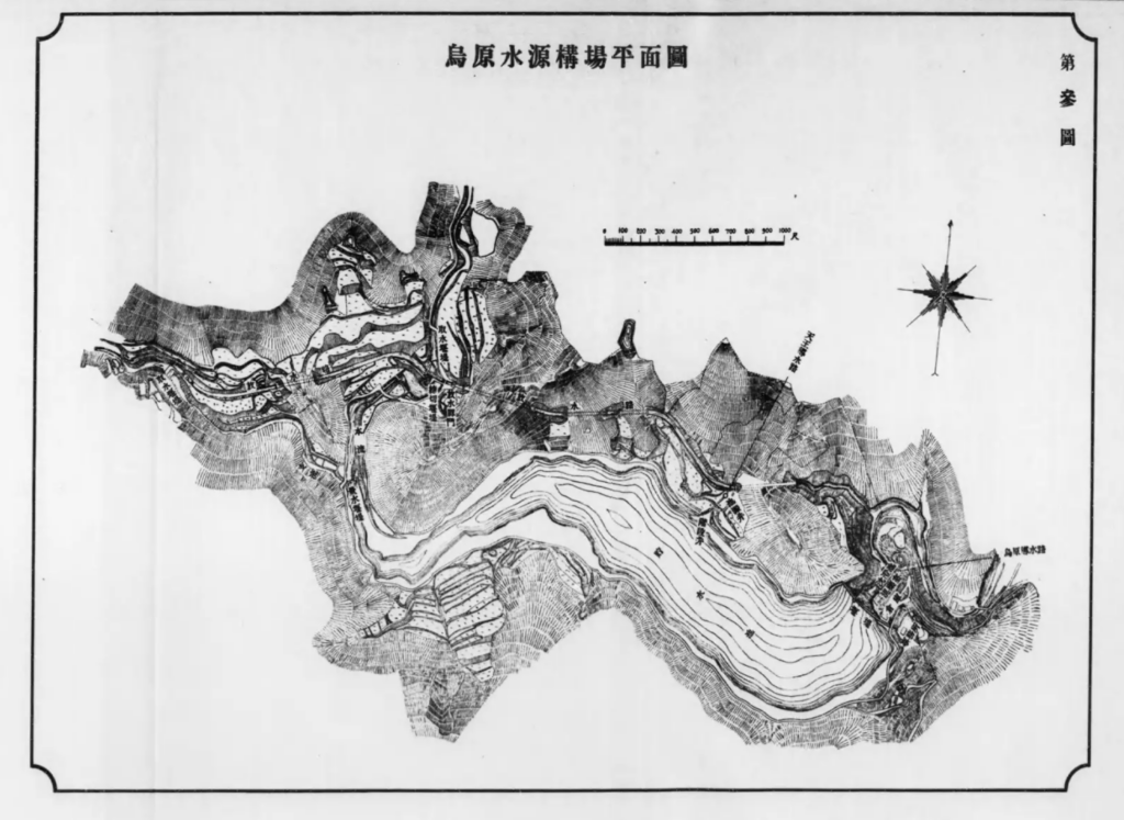 第參圖　鳥原水源 貯水池平面圖