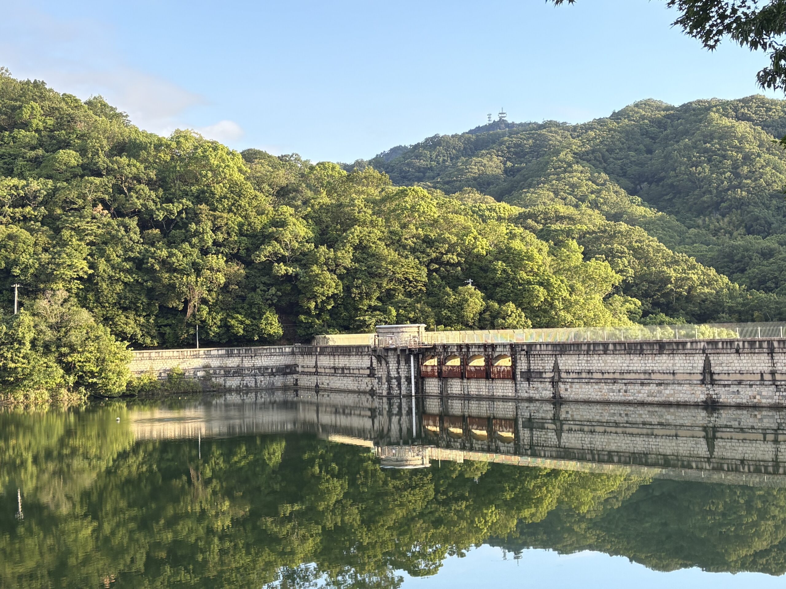 現在の烏原貯水池では、余水吐の自動扉ではなく、取水口から取水した水を石井川へ放流する方法で水位調整を行っているとの回答を得た。
