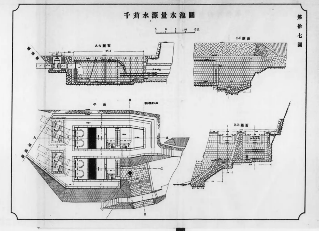 千苅水源量水池圖